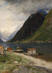 Landskab af fjord - Georg Anton Rasmussen — visning af kunstværket
