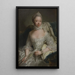 Portrait af Charlotte af Mecklenburg-Strelitz - Georg David Matthieu — indrammet kunstværk på væggen