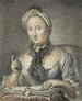 La femme de l'artiste avec un livre - Georg Friedrich Schmidt — visning af kunstværket