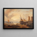 Vue du port - Georg Gillis van Haanen — indrammet kunstværk på væggen