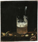 Naturmort med et glas øl og nødder - Georg Hainz — visning af kunstværket