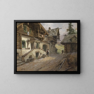 Georg Janny - Dorfstrae in den Alpen.webp