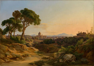 Georg Kbel - Blick auf Rom mit Sankt Peter von der Villa DoriaPamphili.webp