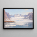 Vue d'un glacier à Spitzbergen - Georg Macco — indrammet kunstværk på væggen