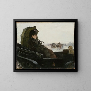 Georg Pauli - Lady in a Landau Motif from Paris.webp