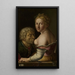 Caritas Romana - Georg Pencz — indrammet kunstværk på væggen