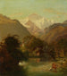 La vue sur la Jungfrau près d'Interlaken - Georg Rudolf König — visning af kunstværket
