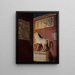 Coin d'un couloir du musée Thorvaldsen - Georg Seligmann — indrammet kunstværk på væggen