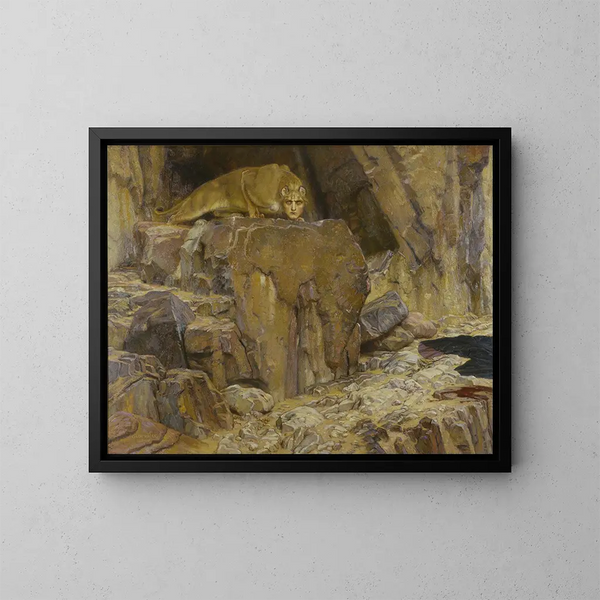 La Sphinx - Georg von Rosen — indrammet kunstværk på væggen
