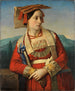 Portrait af en ung romersk kvinde - Georg Wilhelm Fasel — visning af kunstværket