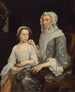 Portrait af en ældre dame og en pige - George Beare — visning af kunstværket