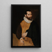 Portrait antaget af P.C. Clicquot - George Boba — indrammet kunstværk på væggen