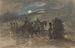 Camp à Chobham 1853 med officerer og vagter - George Bryant Campion — visning af kunstværket
