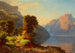 Vue d'un lac dans les montagnes - George Caleb Bingham — visning af kunstværket