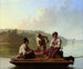 Les bateliers du Missouri - George Caleb Bingham — visning af kunstværket