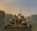 et forlistet dampskib assisteret af en lighter - George Caleb Bingham — visning af kunstværket