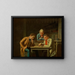 Les Joueurs de dames - George Caleb Bingham — indrammet kunstværk på væggen