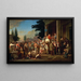 L'élection du comté - George Caleb Bingham — indrammet kunstværk på væggen