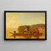 Le retour des trappeurs - George Caleb Bingham — indrammet kunstværk på væggen