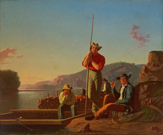 Le bateau en bois - George Caleb Bingham — visning af kunstværket