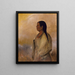 En kvinde Choctaw - George Catlin — indrammet kunstværk på væggen
