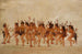 Danse des mendiants à l'embouchure de la rivière Teton - George Catlin — visning af kunstværket