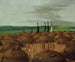 Vue aérienne du village mandan 1800 miles au-dessus de Saint-Louis - George Catlin — visning af kunstværket