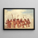 Danse des Braves à Fort Snelling - George Catlin — indrammet kunstværk på væggen