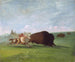 Jagt på bøffel, ét eneste dødsfald - George Catlin — visning af kunstværket