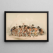 Danse des bisons - George Catlin — indrammet kunstværk på væggen