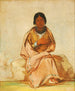 Chee-A-Ex-E-Co Pige af en hjerteløs hjort - George Catlin — visning af kunstværket