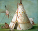 "Cabane des vingt-cinq peaux de buffle" - George Catlin — visning af kunstværket
