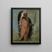 Eeh-S-Pa Black Rock, en chef med to kedler - George Catlin — indrammet kunstværk på væggen