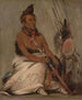 Eh-Tohk-Pah-She-Pe-Shah Mocassin noir Chef âgé - George Catlin — visning af kunstværket