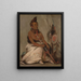 Eh-Tohk-Pah-She-Pe-Shah Mocassin noir Chef âgé - George Catlin — indrammet kunstværk på væggen