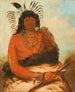 Hh-Nee Le Castor un Guerrier - George Catlin — visning af kunstværket
