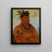 Hwchekesgga Den, der dræber lederen af Osages-stammen - George Catlin — indrammet kunstværk på væggen