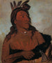 Mah-tche-ga Petit Ours en Hunkpapa Brave - George Catlin — visning af kunstværket