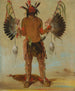 Mah-the-ha Old Bear, en helbreder - George Catlin — visning af kunstværket