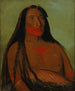 "Den anden chef for de Fire Bjørne" af Mh-to-th-pa er sørgende - George Catlin — visning af kunstværket