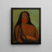 "Den anden chef for de Fire Bjørne" af Mh-to-th-pa er sørgende - George Catlin — indrammet kunstværk på væggen