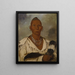 Mk-a-tah-mish-o-khaik Black Hawk, frontfigur i sæk - George Catlin — indrammet kunstværk på væggen