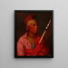 Pas de cœur Nan-che-ning-ga - George Catlin — indrammet kunstværk på væggen
