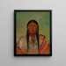 Ru-Ton-Wee-Me Pigeon sur l'aile - George Catlin — indrammet kunstværk på væggen