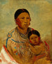 Ru-Ton-Ye-Wee-Ma, den prangende duekvinde fra White Cloud - George Catlin — visning af kunstværket