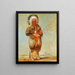 Rw-No-Way-Wh-Krah Loose Pipestem un Brave - George Catlin — indrammet kunstværk på væggen