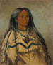 Sha-K-Ka Mint en sød pige - George Catlin — visning af kunstværket