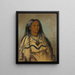 Sha-K-Ka Mint en sød pige - George Catlin — indrammet kunstværk på væggen