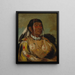 Shacpay, den sekschefer for Ojibwés af Prærien (Kasuskonflikt) - George Catlin — indrammet kunstværk på væggen