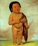 Tcha-As-Ka-Ding Petit-fils de Buffalo Bulls Back Fat - George Catlin — visning af kunstværket
